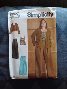 Simplicity 9827 Schnittmuster - Hose, Jacke, Top - Gr. 56-64- unbenutzt - Bild 1 von 8