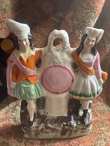 Antique Staffordshire Figure of Dancers Couple,19th C. Good Condition - Picture 1 of 24