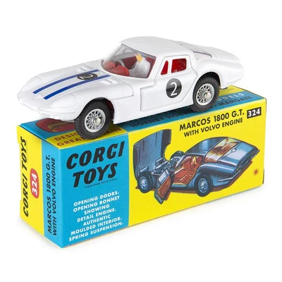 Corgi Toys - 324 Marcos 1800 G.T. With Volvo Engine - Boxed Re-Issue MIB - Image 1 of 4