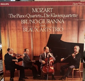 410 391-1 Mozart The Piano Quartets The Beaux Arts Trio & Bruno Giuranna LP NM - Picture 1 of 4