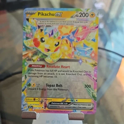 Pikachu EX #052/191 NM Surging Sparks - Image 1 of 4