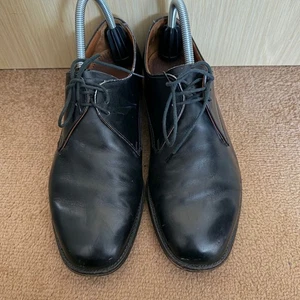 Loake Qualitone schwarze Leder Derby Schuhe Größe UK 7 Smart Workwear  - Bild 1 von 16