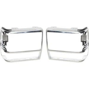 Headlight Door Set For 1989-92 Ford Ranger 91-94 Explorer Left and Right Chrome - Picture 1 of 12