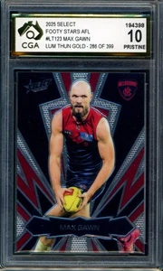 2025 Select AFL Luminous THUNDERBOLT GOLD Max Gawn CGA 10 Pristine Melbourne - Picture 1 of 3