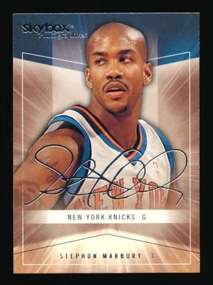 2004-05 SKYBOX STEPHON MARBURY AUTOGRAPHICS #29 NEW YORK KNICKS - Image 1 of 2