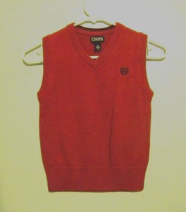 Chaps Boys Red Sweater Vest Size 8 Small EUC!!! - Picture 1 of 2