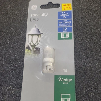 GE 20-Watt EQ Wedge Warm White T5 Wedge LED Landscape 12V Light Bulb - Image 1 of 2