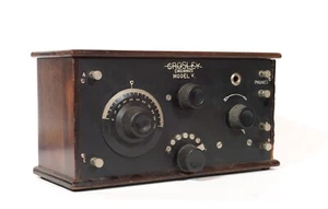 Exceptional 1923 Crosley Harko VD Radio With Good Brass Base Tipped Tube * Works - Zdjęcie 1 z 14