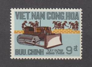 1968 South Vietnam Stamps Tractor and Village Scott # 323 MNH - Picture 1 of 1