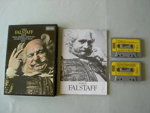 VERDI Falstaff Evans Freni Merrill Simionato Kraus Solti 2-cassette box set - Picture 1 of 4