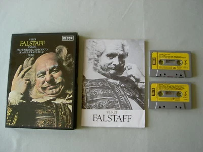 VERDI Falstaff Evans Freni Merrill Simionato Kraus Solti 2-cassette box set - Image 1 of 4