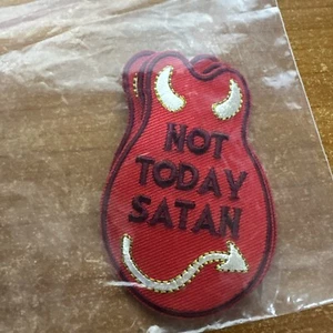 Parche JSX Designs Not Today Satan 2"x3" - Imagen 1 de 1