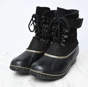 Sorel Women's Winter Fancy Lace II 100g Insulation Waterproof Leather Boots Sz 8 - Picture 1 of 11