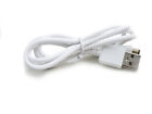 90cm USB Data / Charger Power White Cable for My Go GoTab Appi 9" GTA9 Tablet
