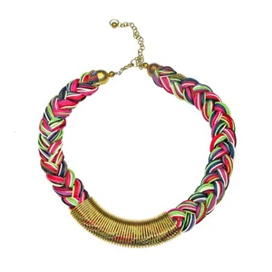 Para mujeres Moda Collar Gargantilla - Dorado Multicolor Trenzado Joyería Regalo - Imagen 1 de 1