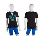 Zumba Game On V Cut Out Top - Black ~ XS, Small, Medium, Large, XL ~ Free Ship