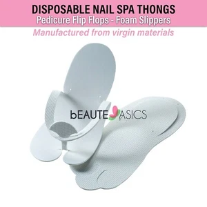 240 Pairs Disposable Pedicure Flip Flops Salon Nail Spa Foam Slippers- AS105x240 - Picture 1 of 3