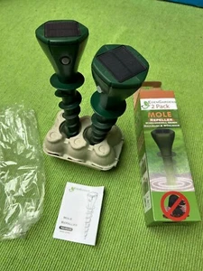 Eden Gardens 2x Solar Spiral Mole Repeller Maulwurf- und Wühlmaus-Vertreiber - Bild 1 von 9