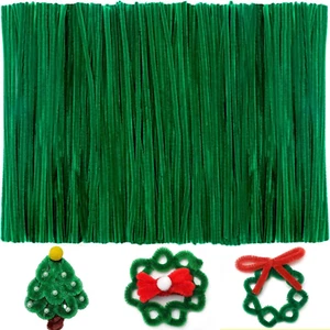 100 Pieces Chenille Stem Craft Set - Solid Color Pipe Cleaners for DIY Arts & Cr - Picture 1 of 5