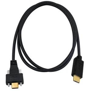Carga de datos macho Wonderwires USB-C macho a USB-C 3.1 con montaje de panel de tornillo - Imagen 1 de 7