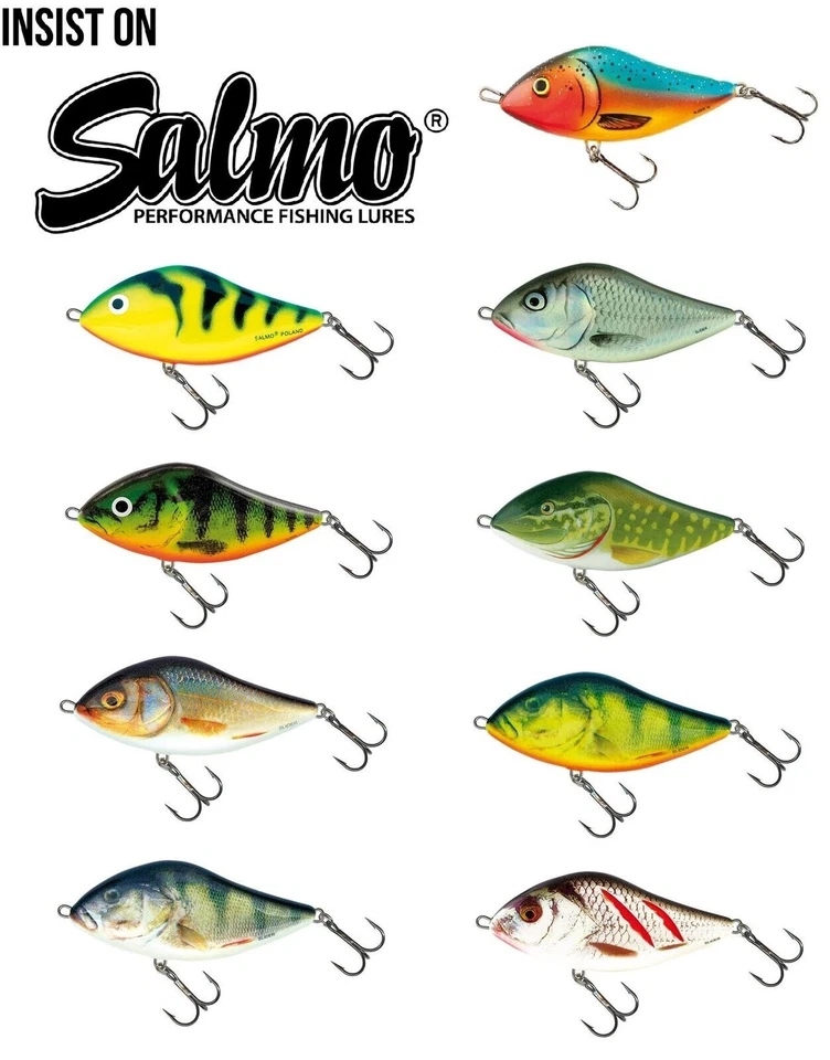 Salmo Slider Sinking Jerkbait / Esca Per Luccio E Persico - Immagine 1 di 1