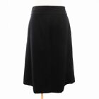 Margaret Howell Fox Brothers Skirt Knee Length Wool Black 3 Sm1