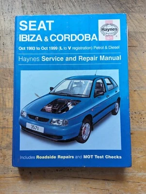 Seat Ibiza & Cordoba (Petrol & Diesel) 1993-1999 Haynes Workshop Manual - Image 1 of 4