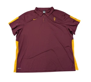 Nike Arizona State Sun Devils Dri Fit Golf Polo Shirt Size XXXXL 4XL Big & Tall - Picture 1 of 7