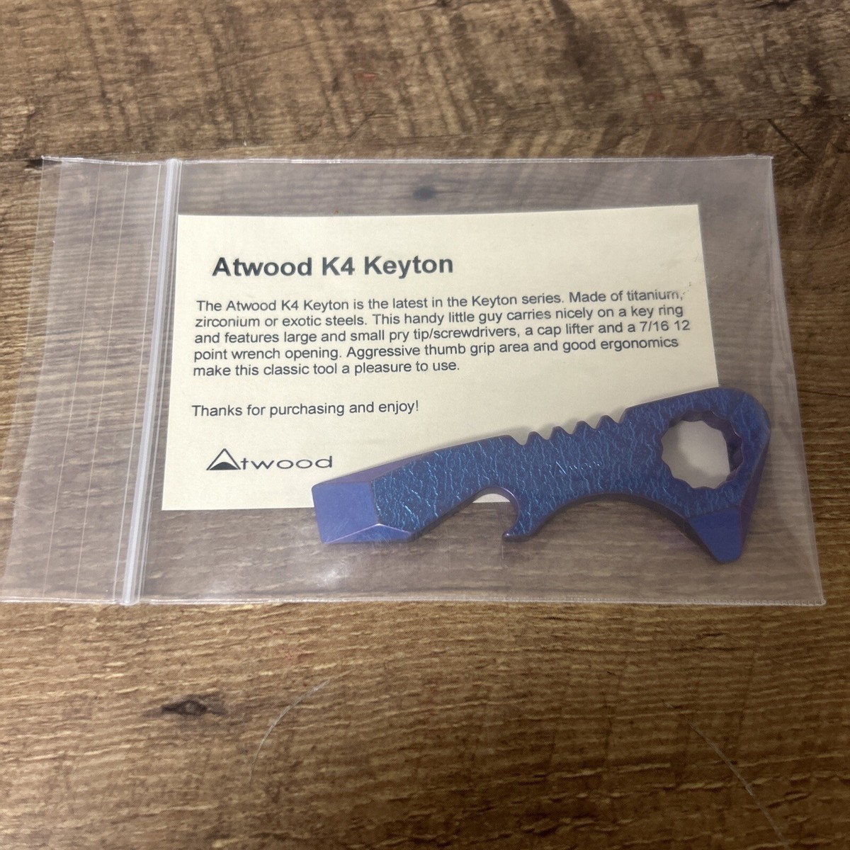 Peter Atwood Titanium Handle Collectible Modern Custom
