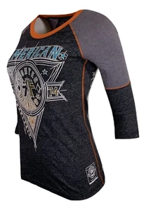 AMERICAN FIGHTER Women's T-Shirt L/S SIENA HEIGHTS Raglan Tee MMA - Picture 1 of 11