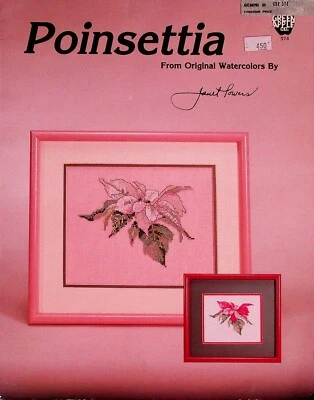 Flower Poinsettia Cross Stitch Patterns By Green Apple - Image 1 of 2