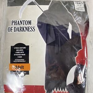 Phantom of Darkness Halloween Costume Sz Adult Standard 2 Piece Brand New