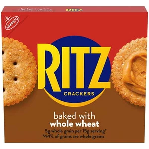 Whole Wheat Crackers, Snacks for Kids and Adults, Lunch Snacks, 12.9 oz - Picture 1 of 23