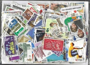 Großbritannien 500 verschiedene Briefmarken gestempelt - Bild 1 von 1