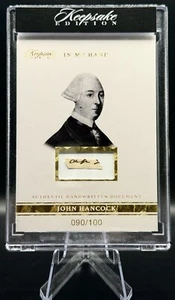 JOHN HANCOCK In My Hand Pieces of the Past Relic #11 - Picture 1 of 3