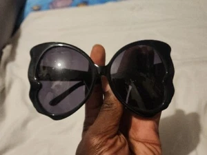 Authentic House Of Harlow Gypsy Sunglasses 1960 In Black Nicole Ritchie Fabulous - Picture 1 of 12