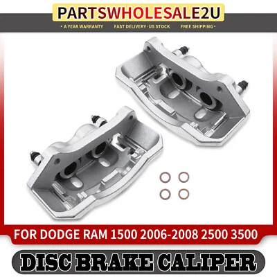2x Pinza de freno de disco delantera derecha y derecha con soporte para Dodge Ram 1500 2500 3500 4500 Foto 1 de 4