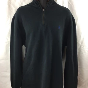 Polo Ralph Lauren 1/4 Zip Pullover Sweater Schwarz Herren Gr. XXL 100% Baumwolle - Bild 1 von 7