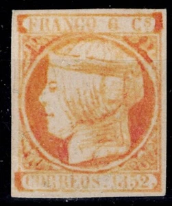 Sello Isabel II España Spain Lujo 6 - Imagen 1 de 1