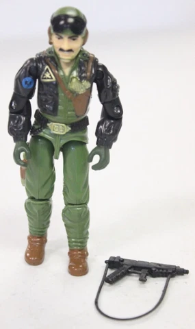 GI Joe Rampage v1 Action Figure Complete w/ Submachine Gun 1989 Hasbro Cover