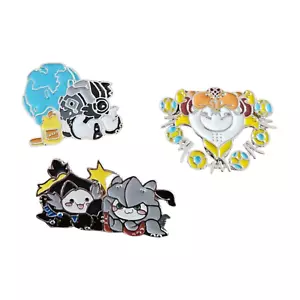 Overwatch PachiMari BUTTON PINS Lot of 3 Gamer Gear HEROES (New) ACRYLIC - Picture 1 of 2