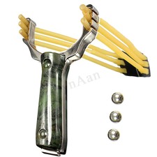 4 BALL + Catapulta in lega di alluminio con fionda e fionda per caccia al fionda