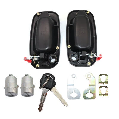 Front Door Handle & Lock Cylinder For 2001-06 Chevy Silverado Sierra 1500 2500 - Image 1 of 4