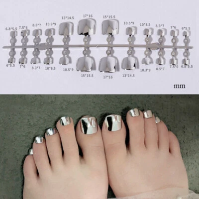 24 piezas puntas artificiales para arte en uñas postizas pie completo natural uñas postizas manicura⇘ Foto 1 de 4