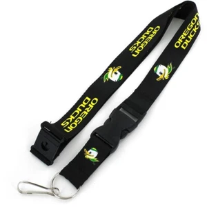Oregon Ducks Logo Lanyard - Black - Puddles Logo - Picture 1 of 1
