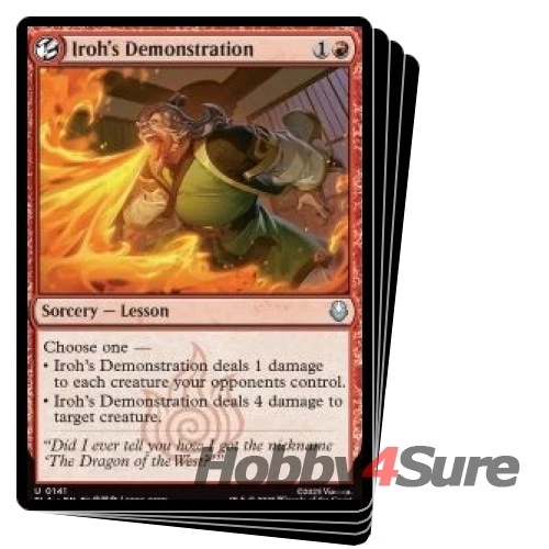 Iroh's Demonstration X4 M/NM Magic: The Gathering MTG Avatar: The Last Airbender - Image 1 of 1