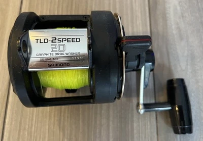 Shimano Triton TLD 2-Speed 20II Conventional Lever Drag Fishing Reel Made Japan - Image 1 of 4