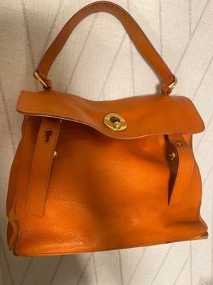 YSL Yves Saint Laurent Muse Two Handbag Orange Leather - Image 1 of 4