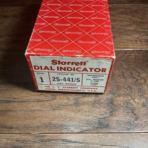 Starrett No. Indicador de esfera con joyas 25-441 .001" - con caja y espuma - reparado como - Imagen 1 de 6