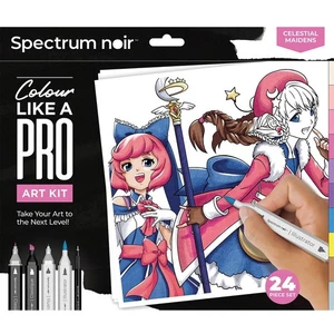 SPECTRUM NOIR - COLOUR LIKE A PRO ART KIT - CELESTIAL MAIDEN - 24 PIECE SET - Picture 1 of 5
